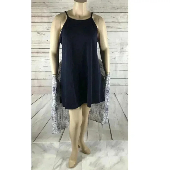 Plus Size Sleeveless Dress w/ Chiffon Kimono Cover Up 2X - Picture 5 of 10